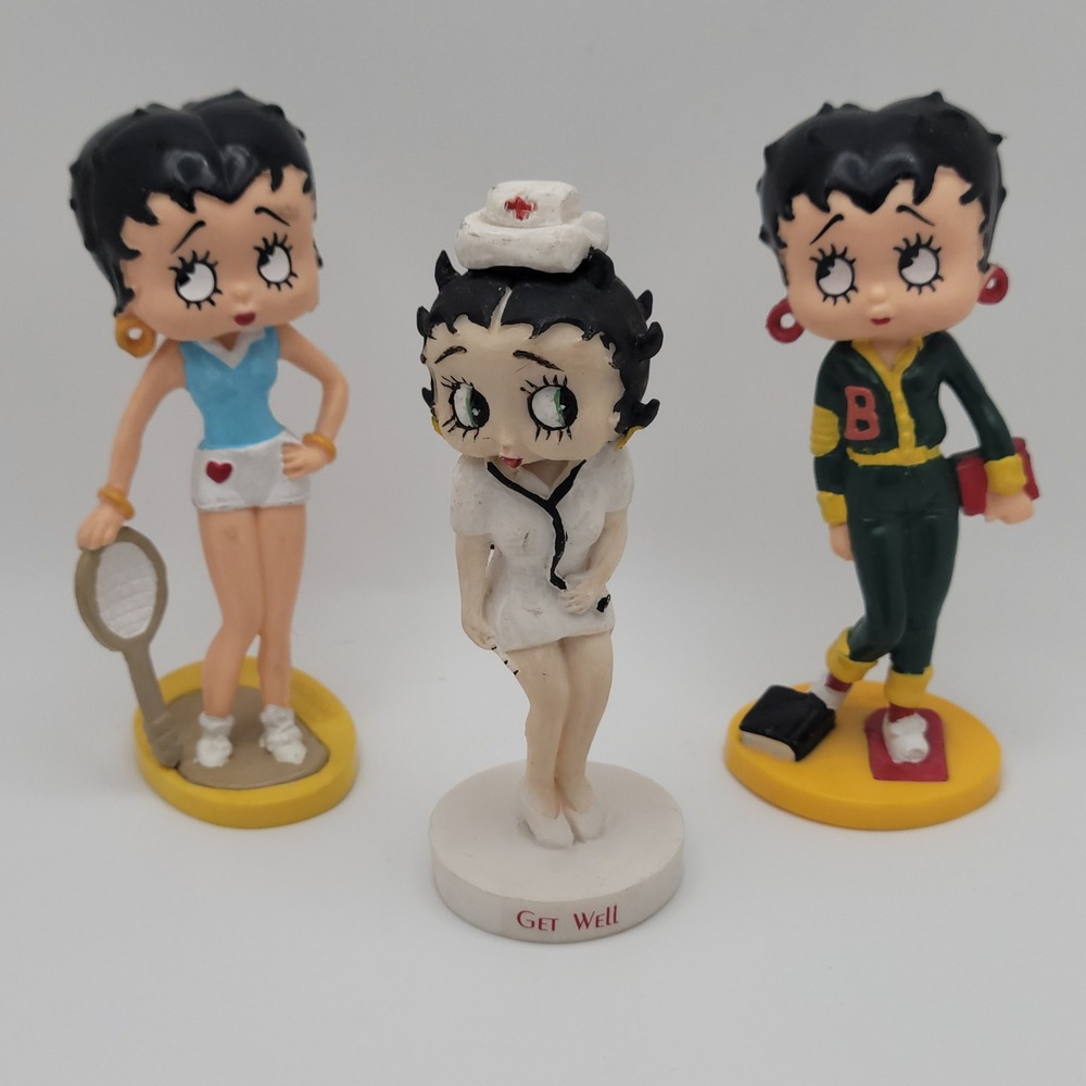 Vintage Betty Boop Miniature Collectibles Figurines and Marty Toy Lot‎